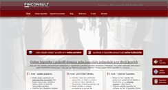 Desktop Screenshot of finconsult.cz